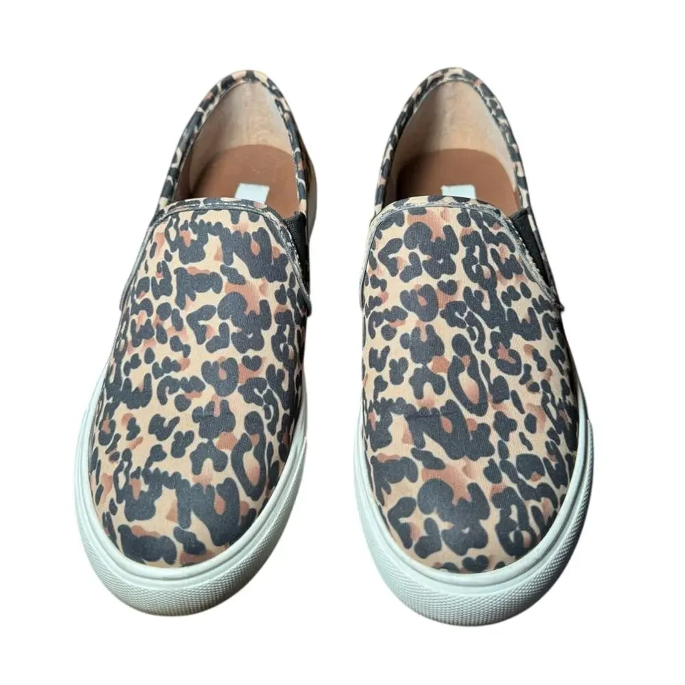 Steve Madden Symba Leopard Slip-On Sneakers Women’s 6.5